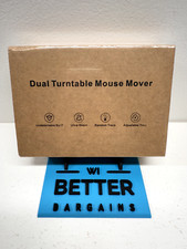 STARVIKY Dual Turntable Mouse Mover Jiggler Undetectable By IT Silent Black NEW