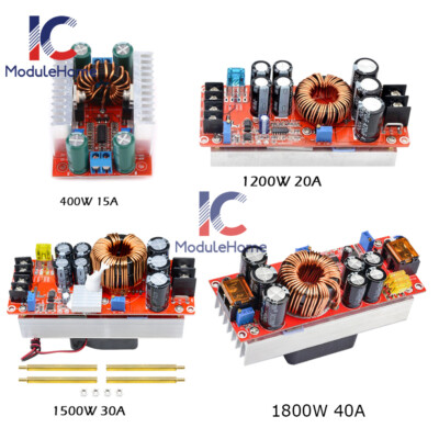 1200W 20A/1500W 30A/1800W 40A DC-DC Converter Boost Step-up Power Supply Module