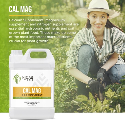 Liquid Plant Food Nutrients Hydroponics Liquid Calcium Magnesium Midas Hydro - Picture 5 of 5