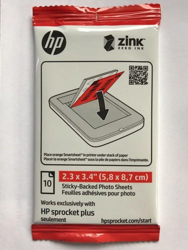 HP Sprocket Plus Sticky-backed Paper 10 