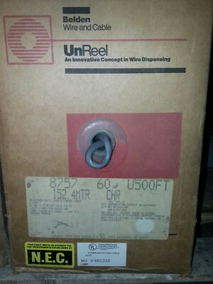 Belden 8757 4 Twisted Pair 22 AWG Solid Audio Cable 500 ft. Pull-Out Box