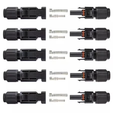  Male Female Wire Cable Connector Set Solar Panel Waterproof Connectors 5 Pair