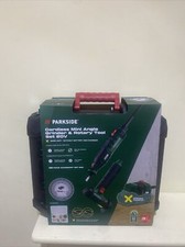 Parkside 20V Cordless Mini Angle Grinder Bare Unit Only & Rotary Tool Set PWS50A
