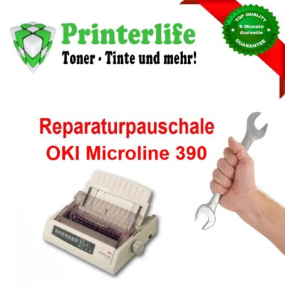 Service Pauschale Reparatur Nadeldrucker OKI Microline 390 mit Rechnung