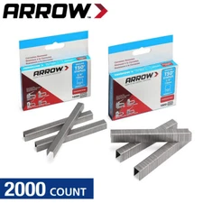 ARROW 2000Counts T50 Staples #508SS1 1/2" 12mm #506SS1 3/8" 10mm Stainless Steel