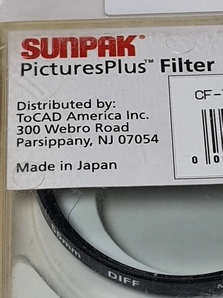 55mm Diffuser Glass Lens Filter 55 mm Diffused Soft Softer Look Diffusion Sunpak - Image 4 of 4