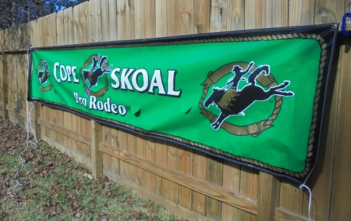 Pro Rodeo Banner LARGE PRO-RODEO ARENA BANNER 14.6 X 3 FEET | eBay