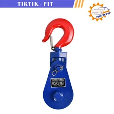 8 Ton Snatch Block with hook for Wire Rope Cable size 3/4"