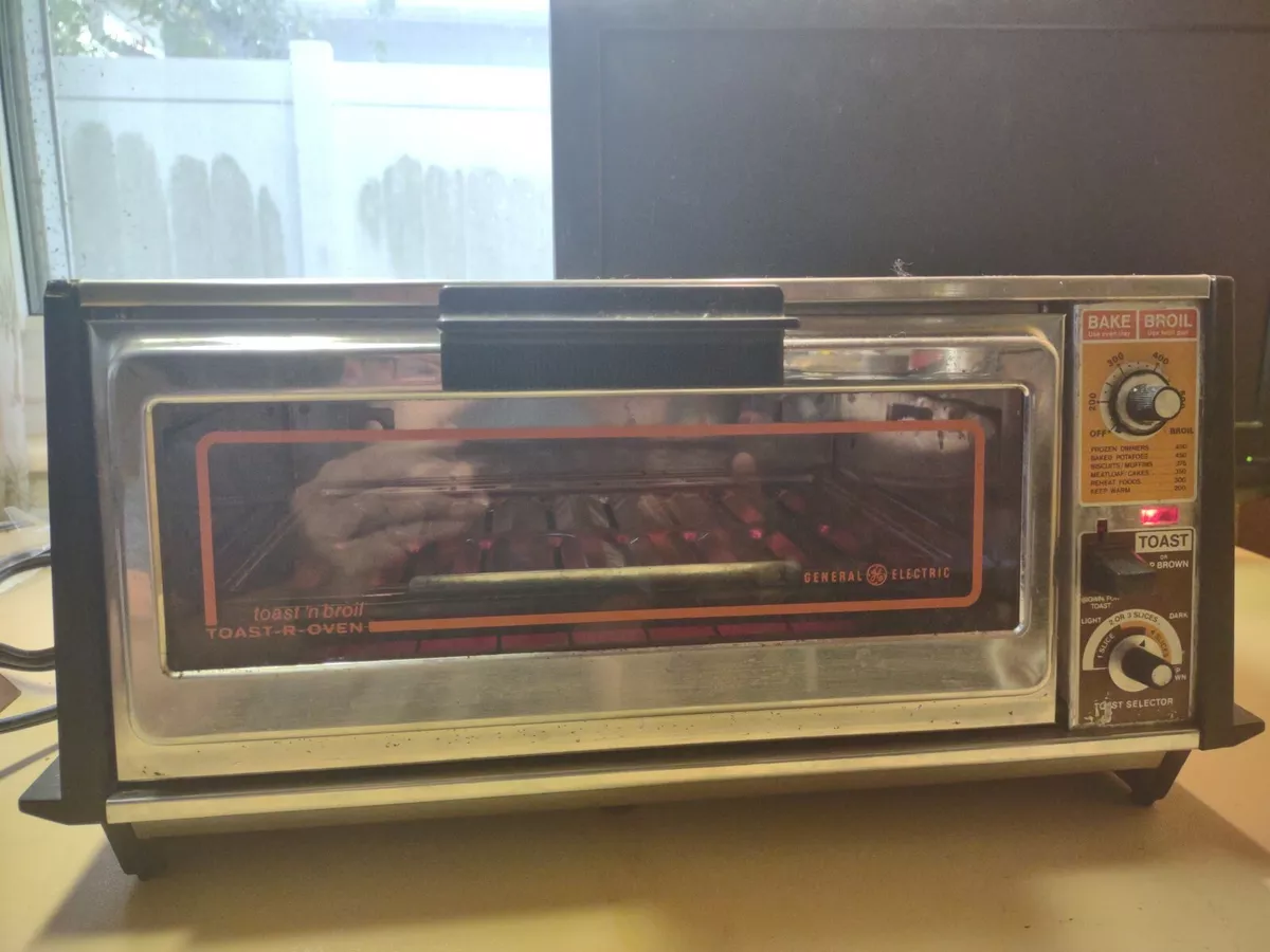 Toaster Oven 60s Mint GE General Electric Toast-R-Oven Chrome Vintage  T26/3126