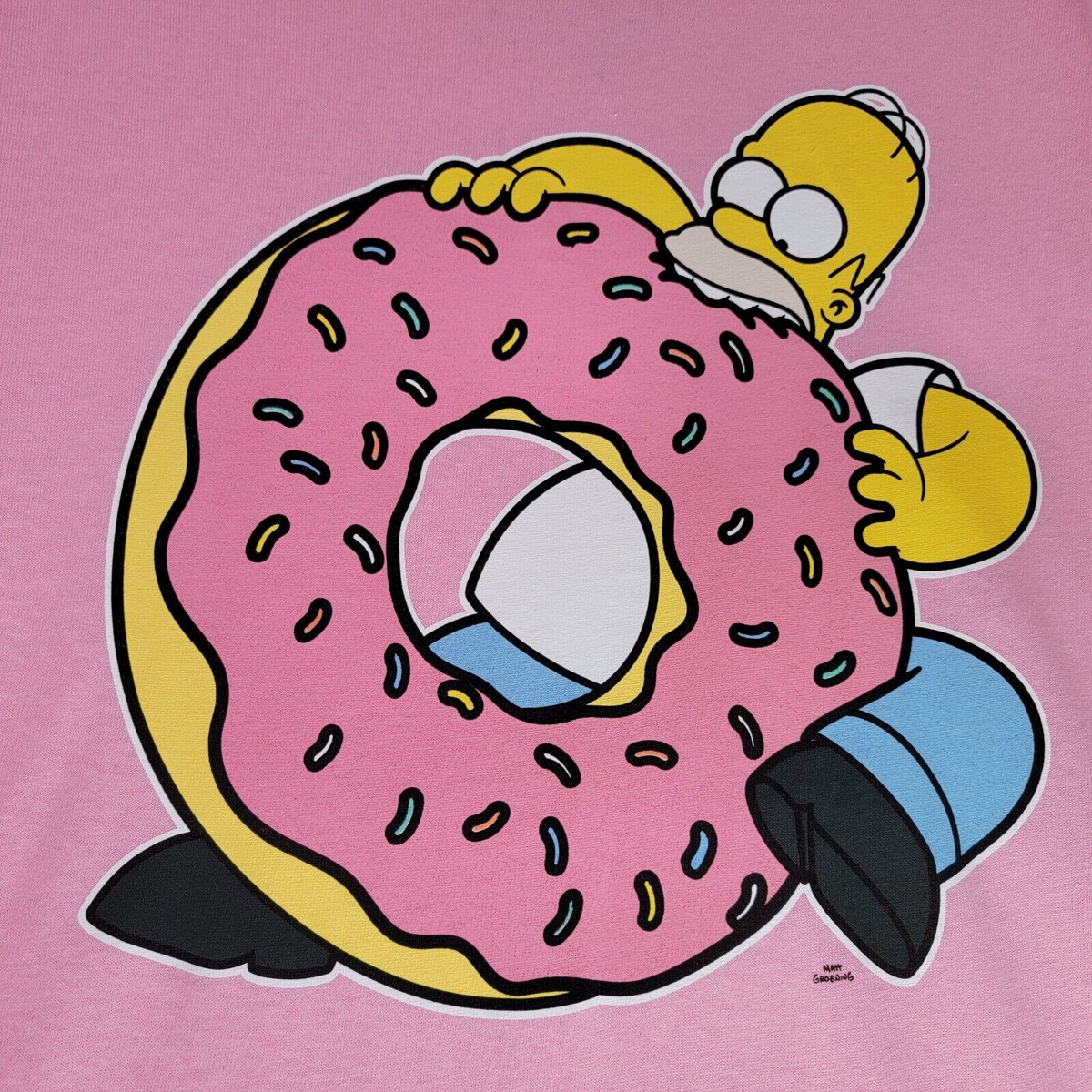 The Simpsons Donuts And Beer Gift Sticker Homer Simpson Eating Donuts