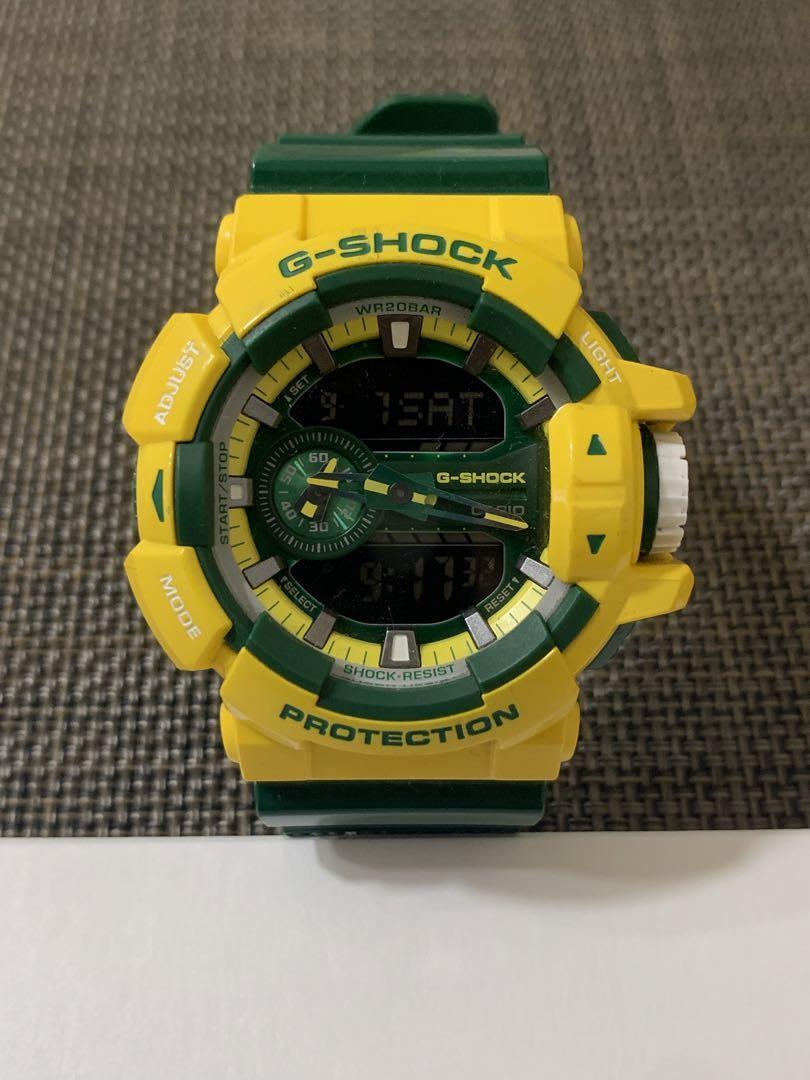 G-Shock GA-400CS-9A Digital Watch Crazy Colors Yellow Green G-Shock GA-400CS-9A Digital Watch Crazy Colors Yellow Green
