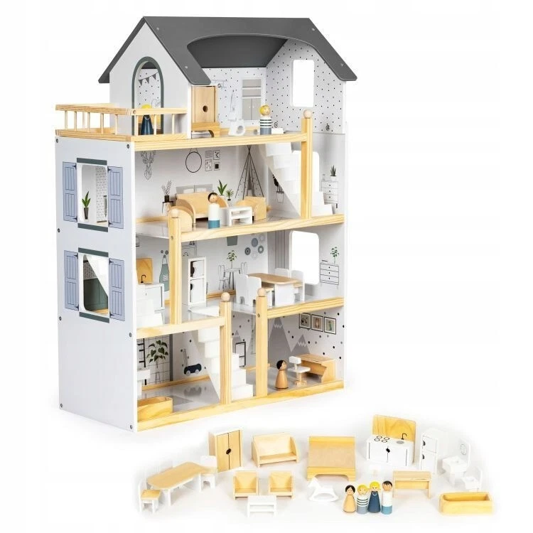 Casa delle Bambole PREMIUM in Legno Grande XXL Villa Mobili per Bambini Regal... - Immagine 4 di 4