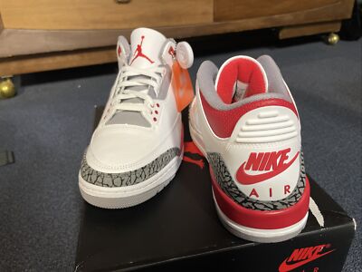 Nike Air Jordan 3 Retro OG Fire Red 2022 DN3707-160 Size 10.5 True