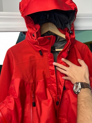 Rare Vintage Arc'teryx Theta LT Jacket Red Gold Logo Gore-Tex XCR