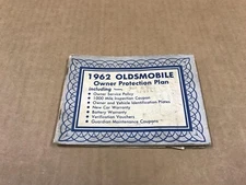 Vintage 1962 Oldsmobile Vehicle Owner's Protection Plan Booklet