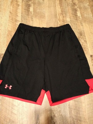 mens red under armour shorts