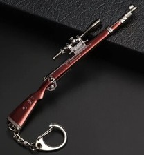 Mini German WWII Sniper Rifle Gun Shaped Keyring Premium Keychain Gift UK