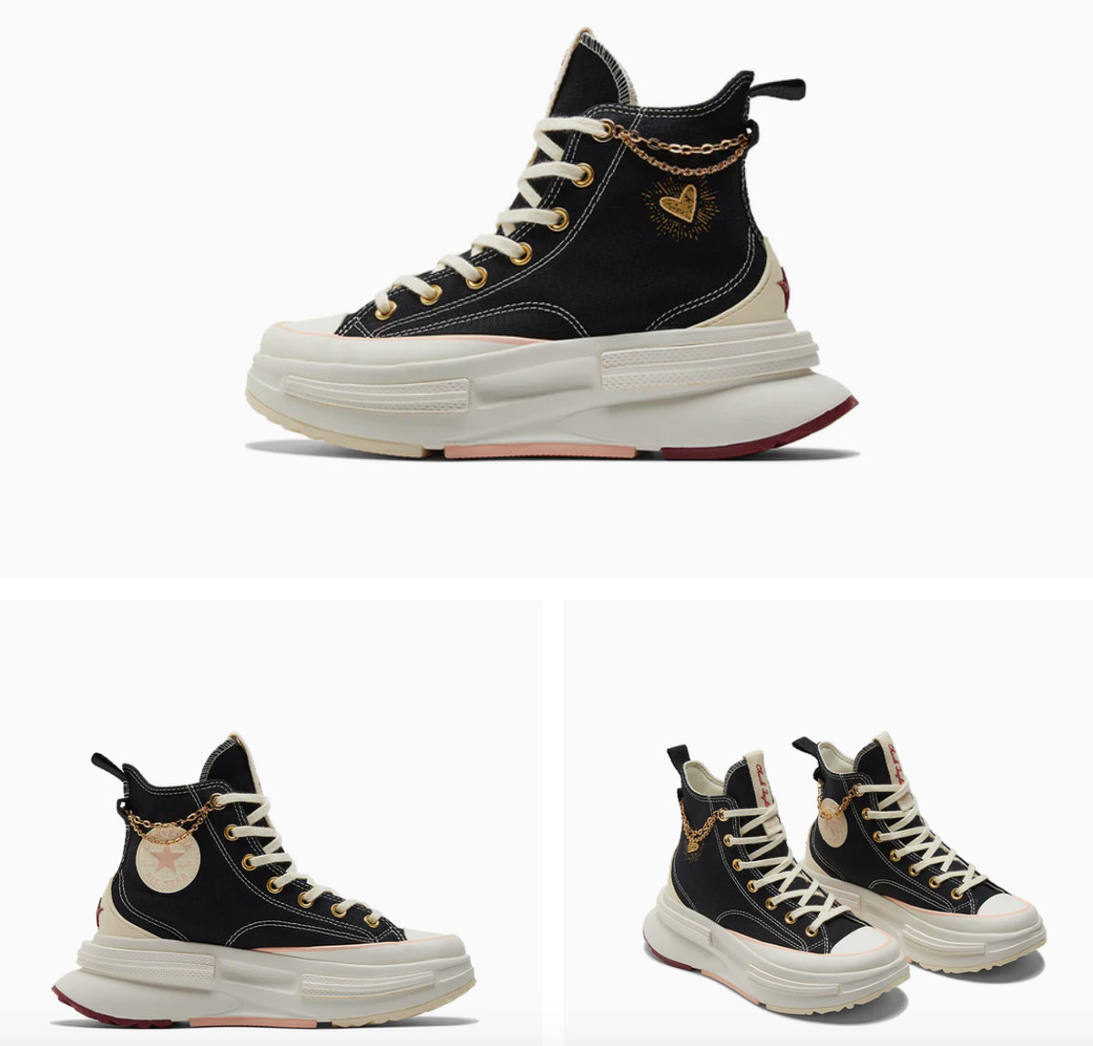 NEW Women's CONVERSE Run Star Legacy CX Heart Valentines Day Shoes A05137C