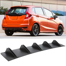 Black Rear Bumper Side Diffuser Lip Fin Spoiler Splitter For Honda Fit 2006-2020