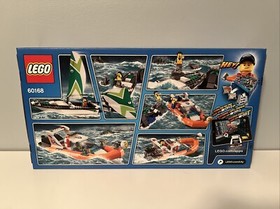 *NEW* LEGO City *SAILBOAT RESCUE* (60168) BOATS FLOAT! Coast Guard Shark RETIRED