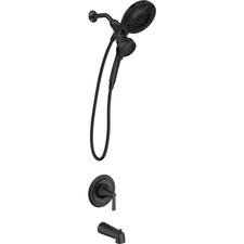 MOEN Mikah 82310BL Single Handle Tub Shower F...