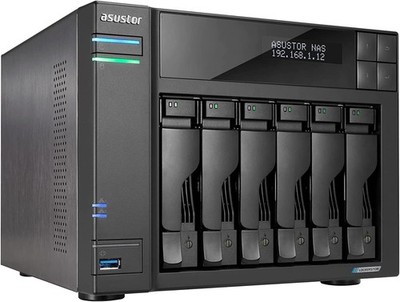 Asustor Lockerstor 6 Gen 2 AS6706T 6 Bay NAS Quad Core 2,0GHz CPU 4M.2 PCI NEU