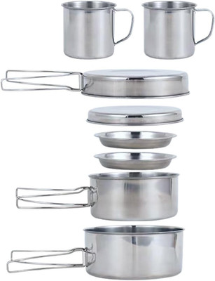 Backpacking Camping Cookware Mini Picnic Camping Cooking Mess Kit with Pot and P