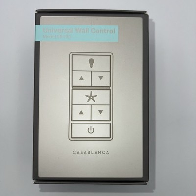 Casablanca 99195 Wall Mount 4 Speed Ceiling Fan and Light Wall