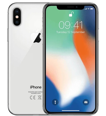 Apple iPhone X - Zustand SEHR GUT - Silber - 64GB   12 M. Gewährleistung
