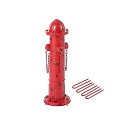 24" H Metal Fire Hydrant for Dogs to Pee On, Dog Fire Hydrant Pee Post Pubby ...