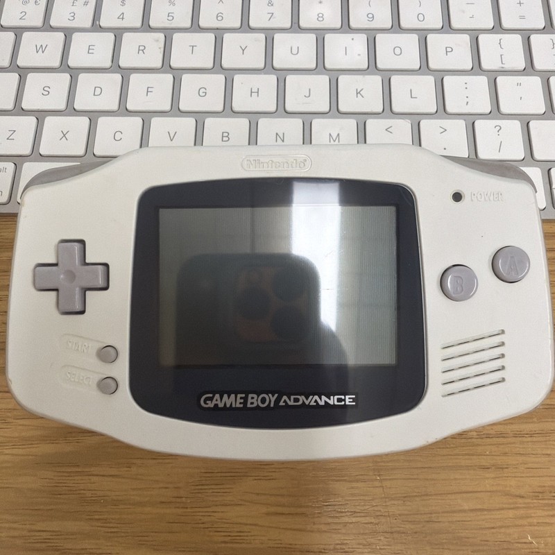 Nintendo Game Boy Advance White Handheld System Used Working