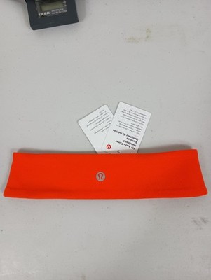 Lululemon Headband Womens Fly Away Tamer Solar Orange NWT 