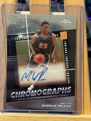 2024-25 Topps Chrome Meta Word Peace Chromographs Auto #C-MW Formerly Ron Artest