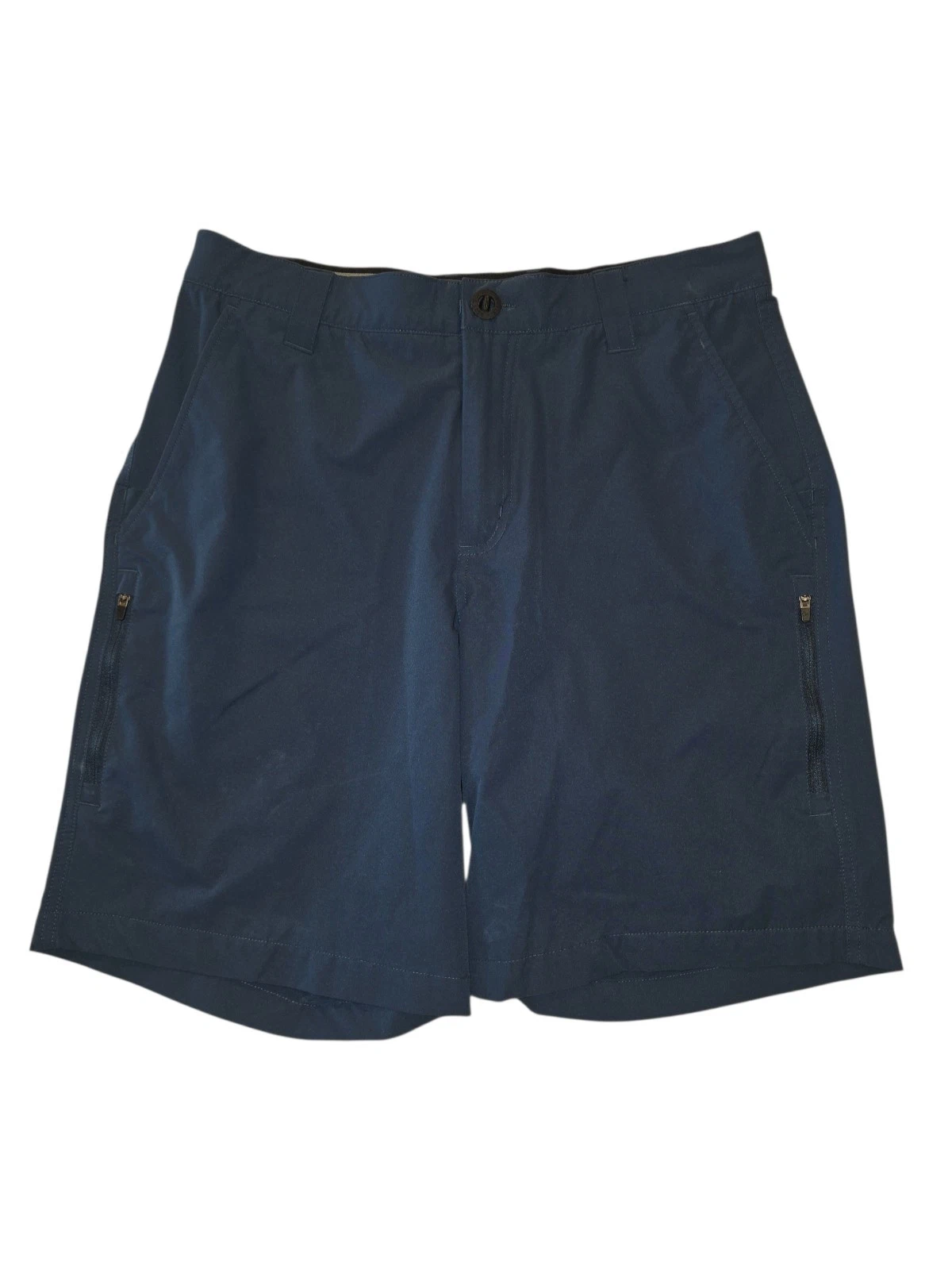 Orvis Mens Shorts Size 30 Blue Performance Fishing Travel Zip Pocket