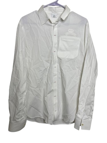 Gianfranco Ferré, Gianfranco Ferre Vintage 1990s White Designer Shirt Logo Embroidered Sz 34 BB1