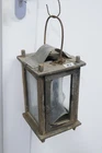 ~~~ Primitive Old Wood Lantern Barn Lantern Antique Candle Lantern 19th (#2)~~~