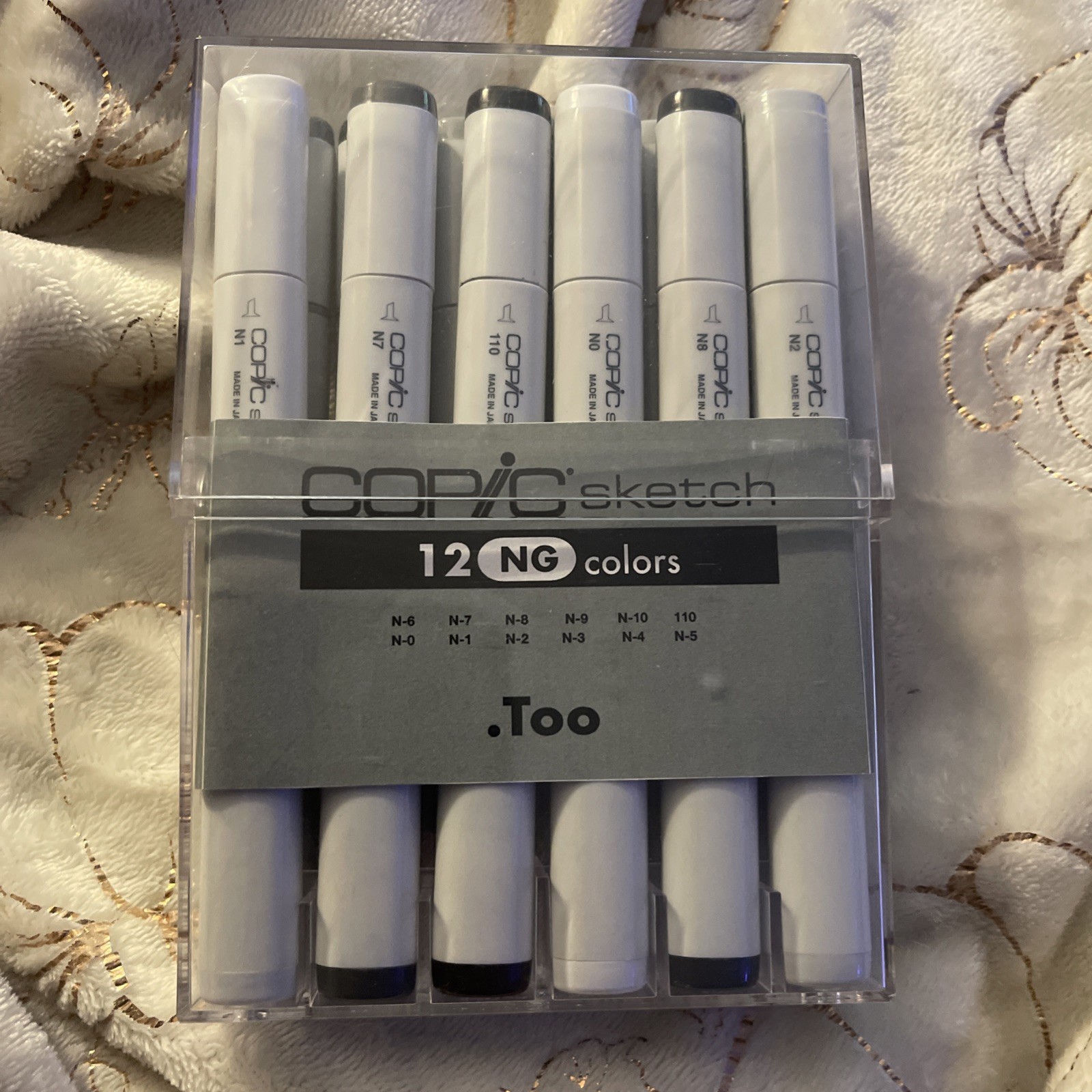 Copic Classic Twin Marker 12 Piece Set Warm Gray Artist Mark
