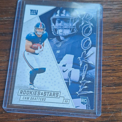 Panini 2025 Rookies & Stars Rookie Exclusive RC Cam Skattebo #3 NY Giants