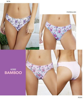 Gruppo 3 brasiliane donna in tulle fantasia e cotone Jadea 6387
