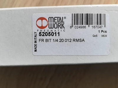 #ad 1pcs METALWORK 5205011 FR BIT 1 4 20 012 PMSA Pressure Relief Valve $103.55