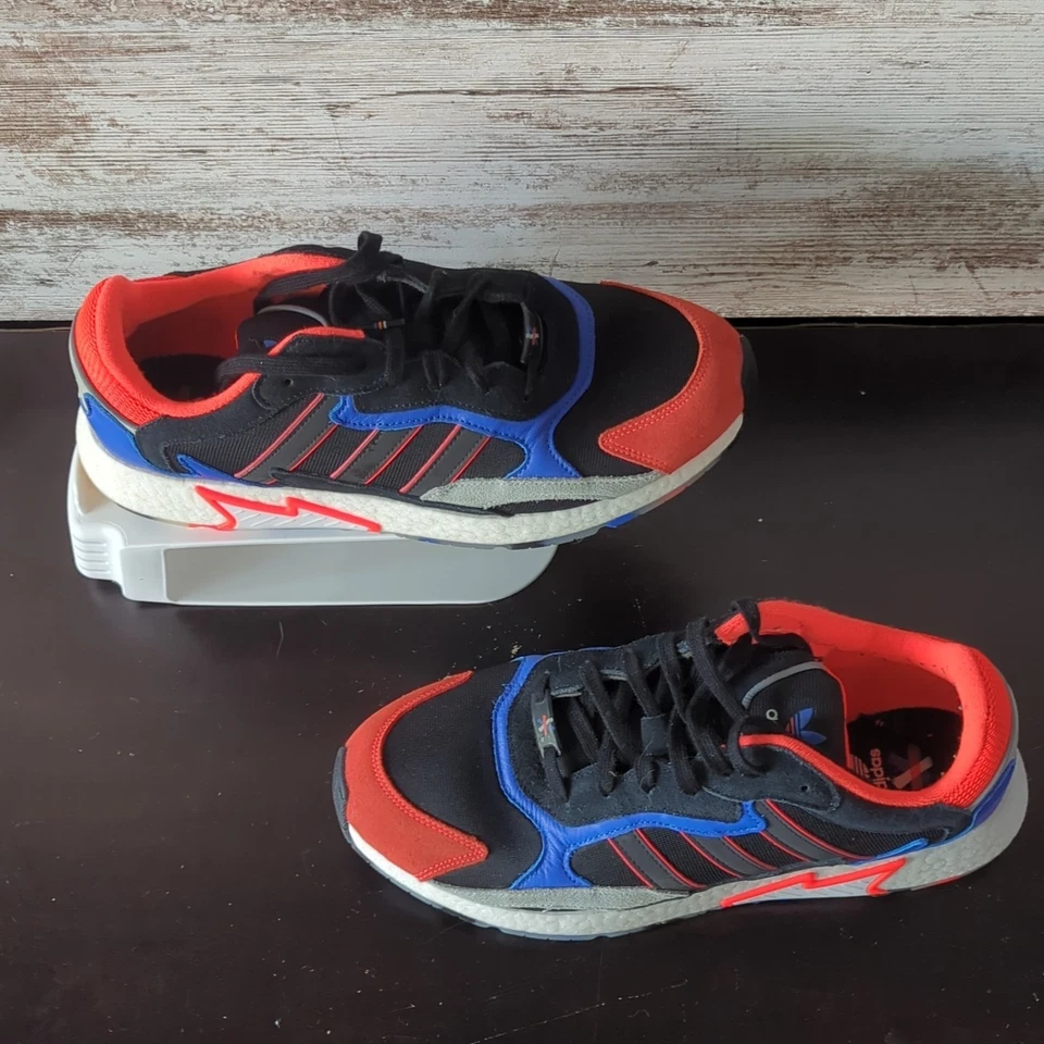 Adidas Originals Tresc Run Boost EF2825 Men's Size 12 Black/Blue/Infared Orange - Image 4 of 4
