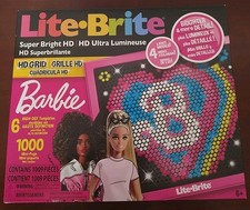 Lite Brite Super Bright HD Barbie Set, 4 Light Modes, 1009 Pieces