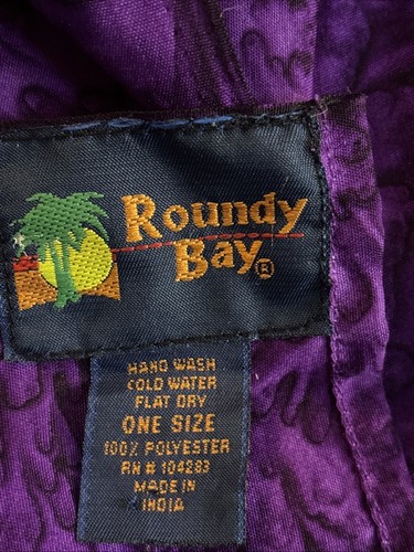 Schöner Roundy Bay lila Badeanzug Überwurf Schal Halstuch Sarong One Size 36 x 44 - Bild 2 von 5