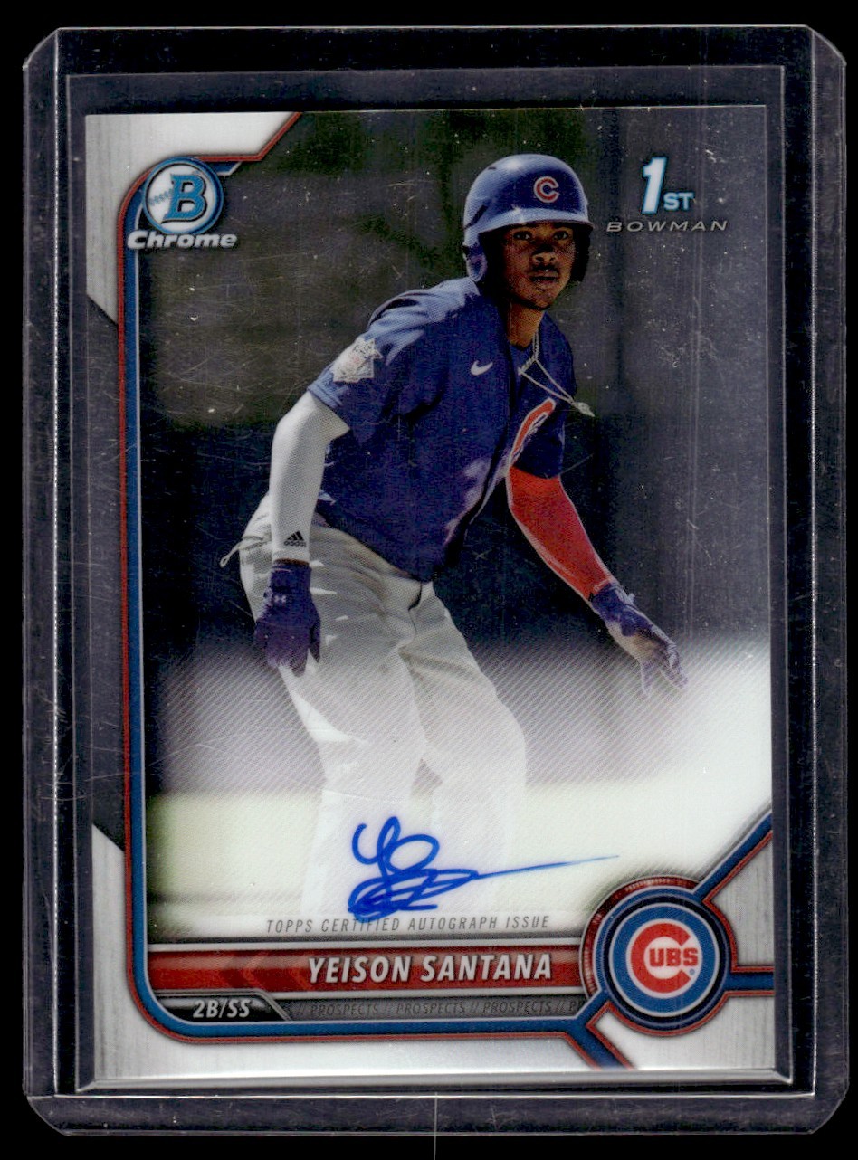 2022 Bowman Chrome 1st Auto Yeison Santana (MatLef)