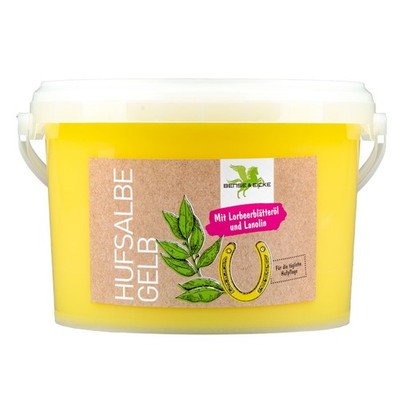 B & E Hufsalbe gelb - 2,5 Liter - Pferdesalbe Hufpflege Pferde Huf Pflege