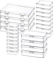 Small Plastic Storage Containers with Lids, 4 Sizes, 24 Pack Mini Bead Storage
