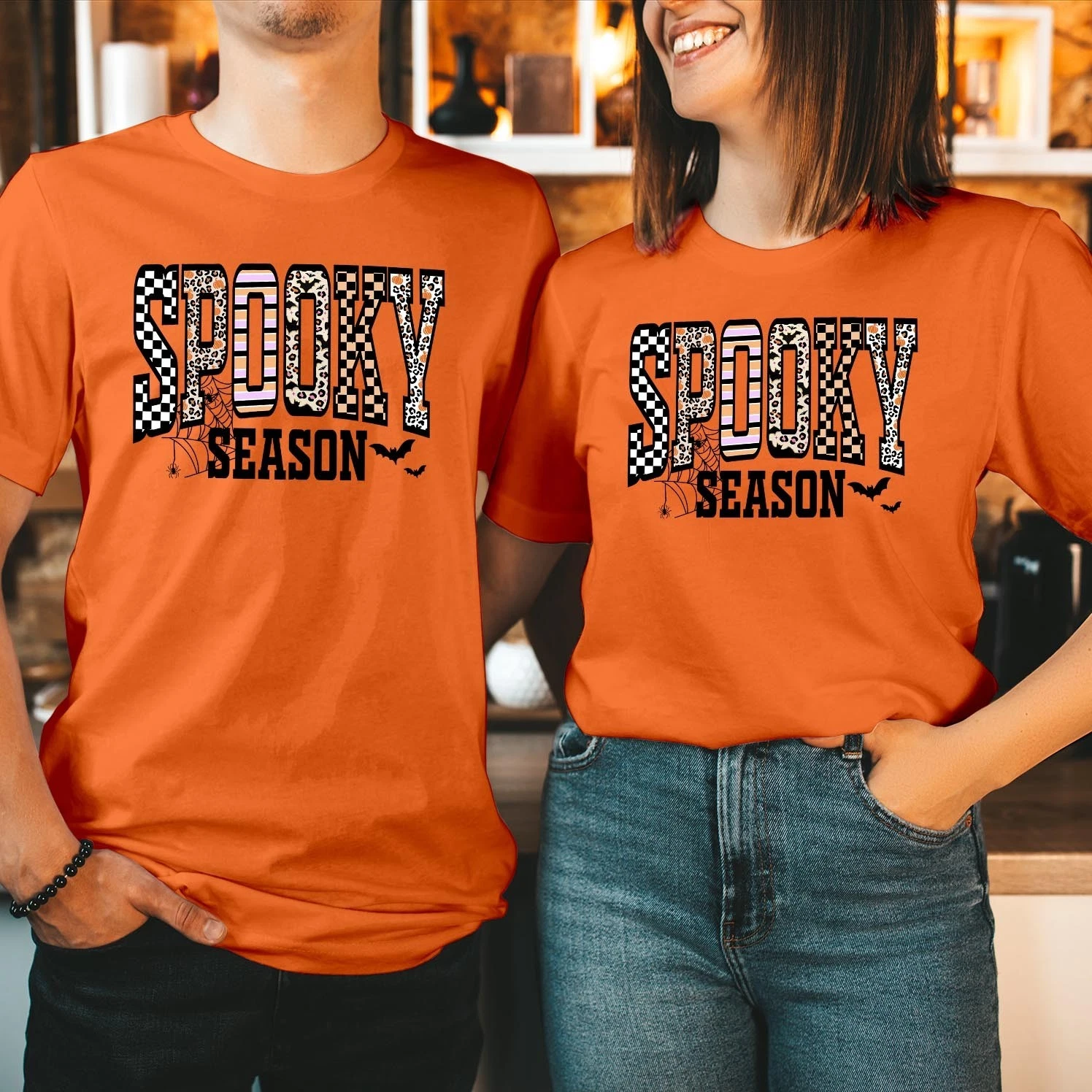 Spooky Season Halloween Sweatshirt Retro Fall Jumper