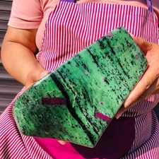 10.42LB Natural Beautiful Ruby and emerald Crystal Mineral Specimen Healing 2478