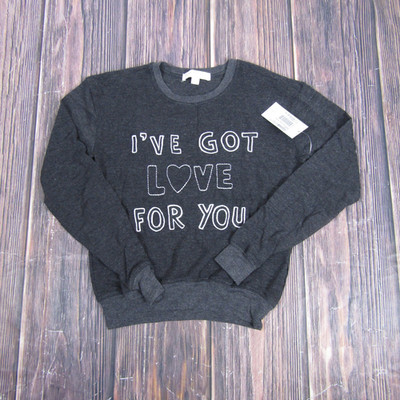Spiritual Gangster Sweatshirt Womens Small Gray Got Love Crew Neck Made in USA