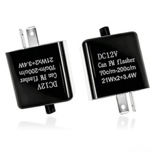 12V Adjustable LED Turn Signal Flasher Relay 2 Pin Electronic Module 12V Relay